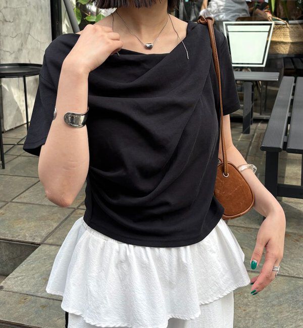  「【全骨格対応◎/6色展開】オフショルTシャツ」|Tシャツ・カットソー|