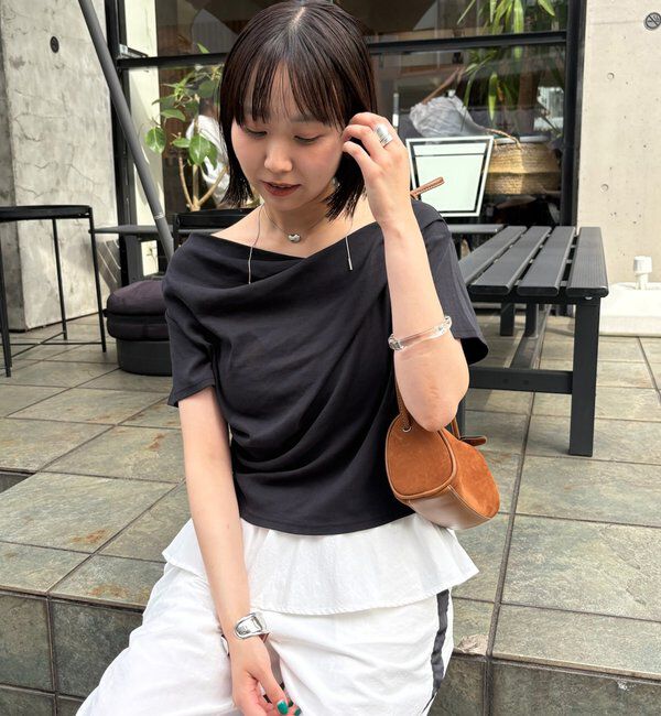  「【全骨格対応◎/6色展開】オフショルTシャツ」|Tシャツ・カットソー|