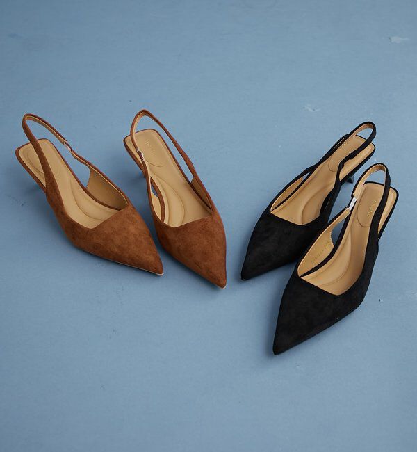  「フェイクスウェードミュール」|パンプス|