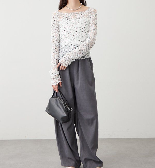  「ドットレースプルオーバー」|Tシャツ・カットソー|