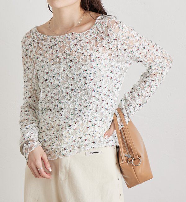  「ドットレースプルオーバー」|Tシャツ・カットソー|