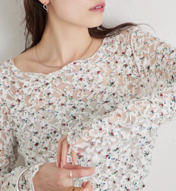  「ドットレースプルオーバー」|Tシャツ・カットソー|