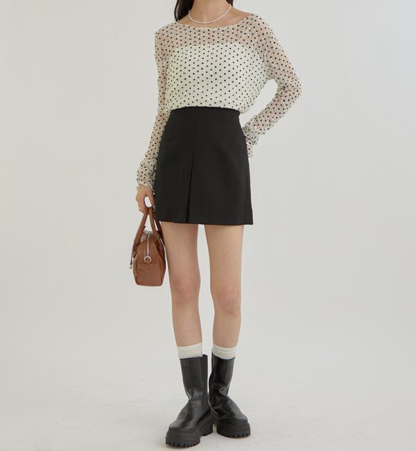  「ドットレースプルオーバー」|Tシャツ・カットソー|