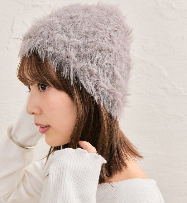  「シャギーニット帽」|ハット|