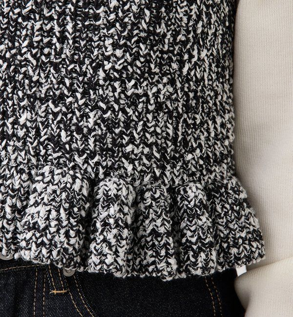  「メランジニットフリルビスチェ」|ニット・セーター|