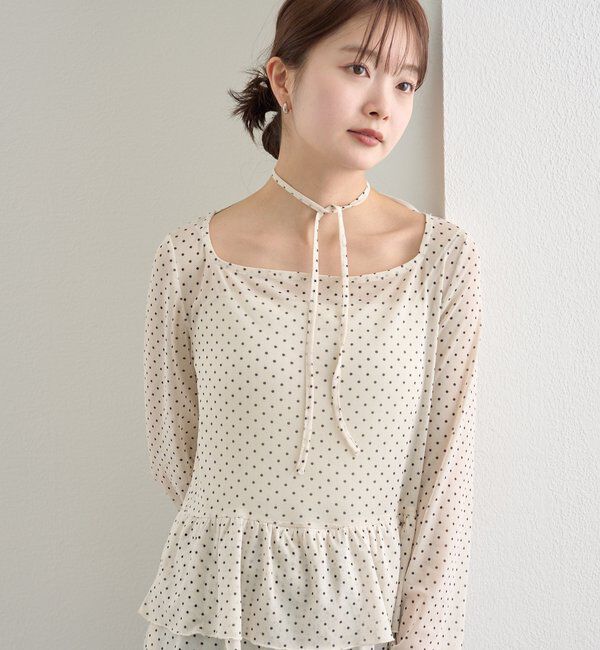  「26SSドットティアードプルオーバー」|Tシャツ・カットソー|