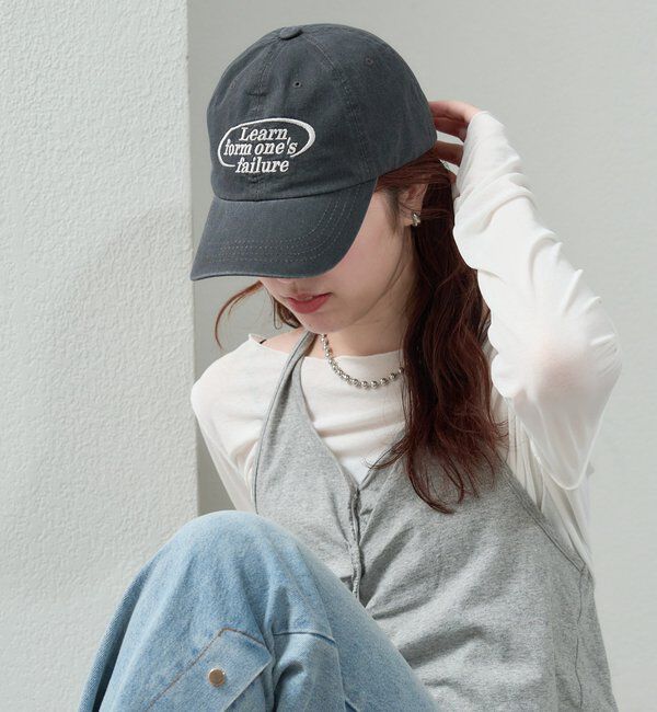  「サークルロゴ刺繍キャップ」|ハット|