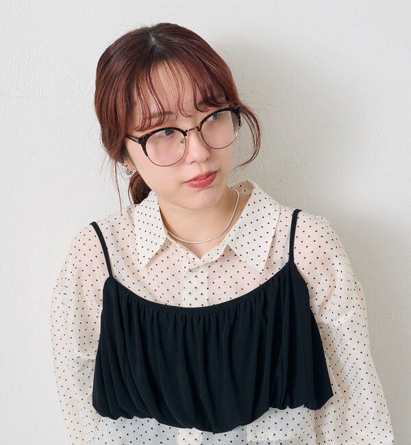  「マーブルハーフリムメガネ」|サングラス|