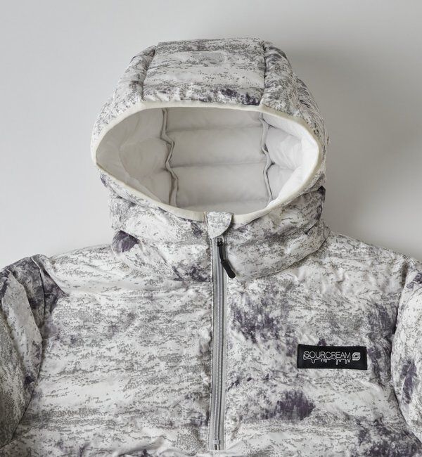  「【Sourcream】中綿ハーフジップフードプルオーバー」|ブルゾン・スタジャン|