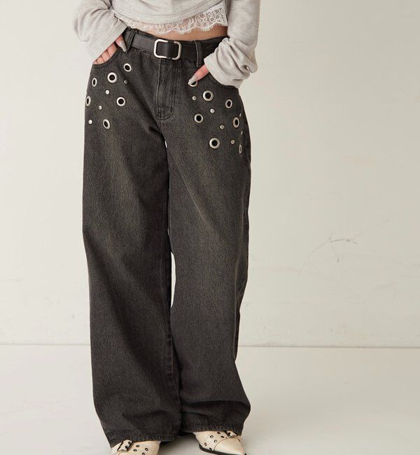  「アイレットローライズデニム」|デニム|