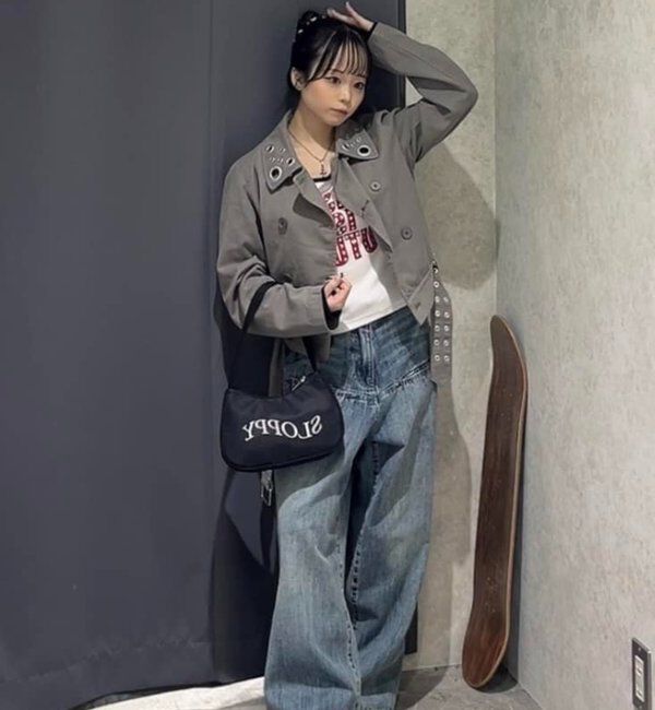  「アイレットショートPジャケット」|ブルゾン・スタジャン|