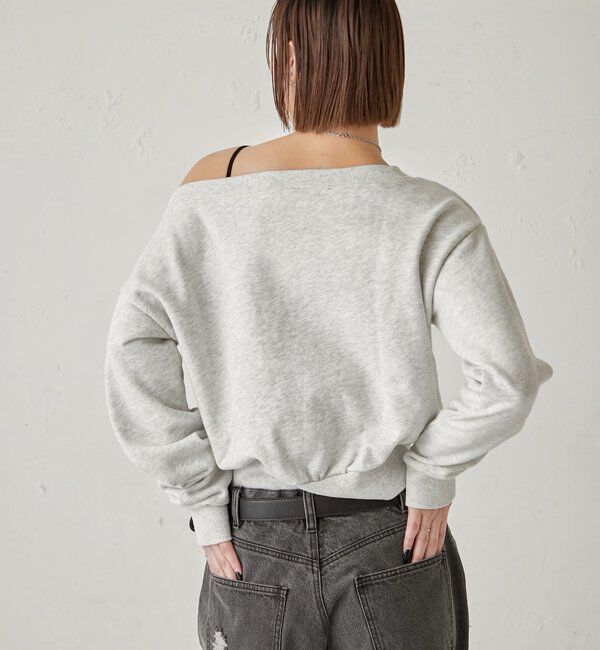  「エリオットラインストーンコンパクトオフショル 」|Tシャツ・カットソー|