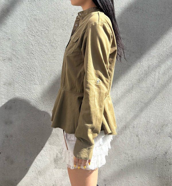  「ミリタリーペプラムブラウス」|シャツ・ブラウス|