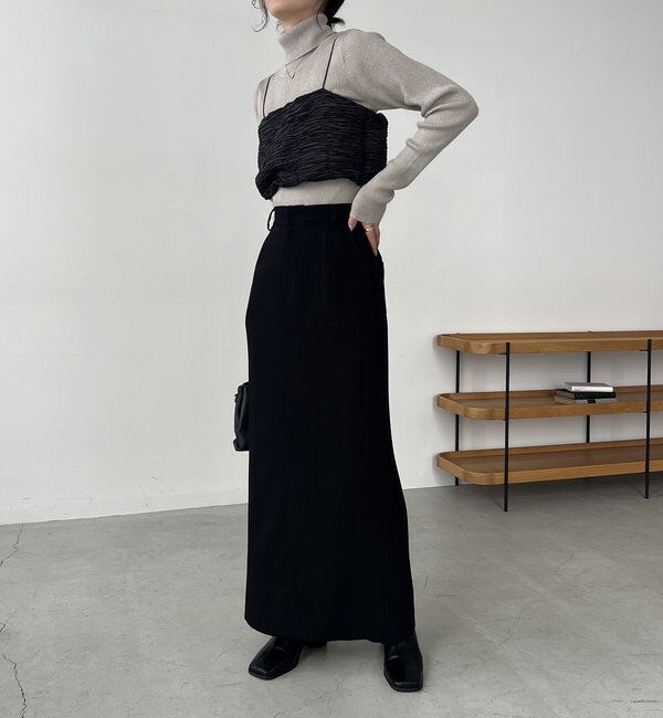  「【お気に入り累計2万超え/全骨格◎/低身長サイズ】マキシIラインスカート」|スカート|