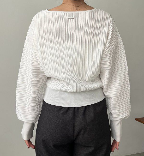  「プリーツパフカーディガン」|カーディガン|