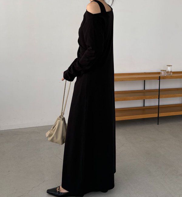  「【低身長サイズあり】タンクSETドレープワンピース」|ワンピース|