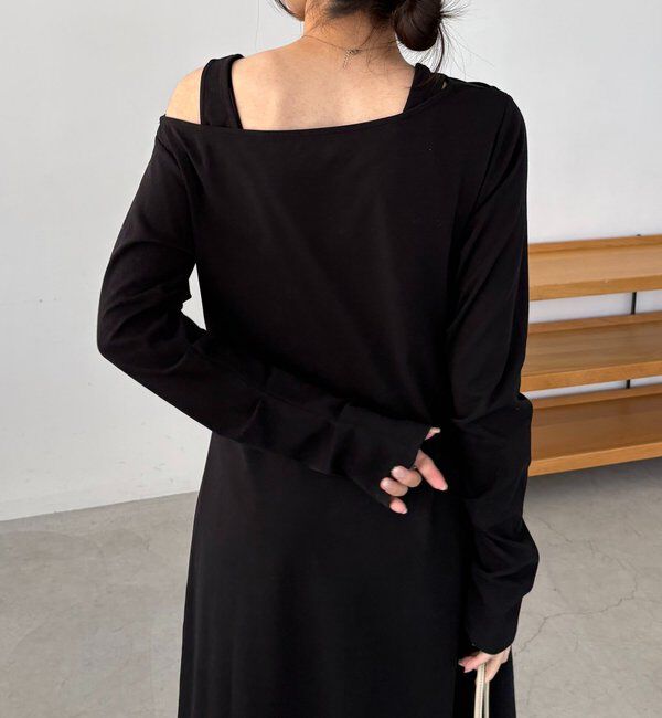  「【低身長サイズあり】タンクSETドレープワンピース」|ワンピース|