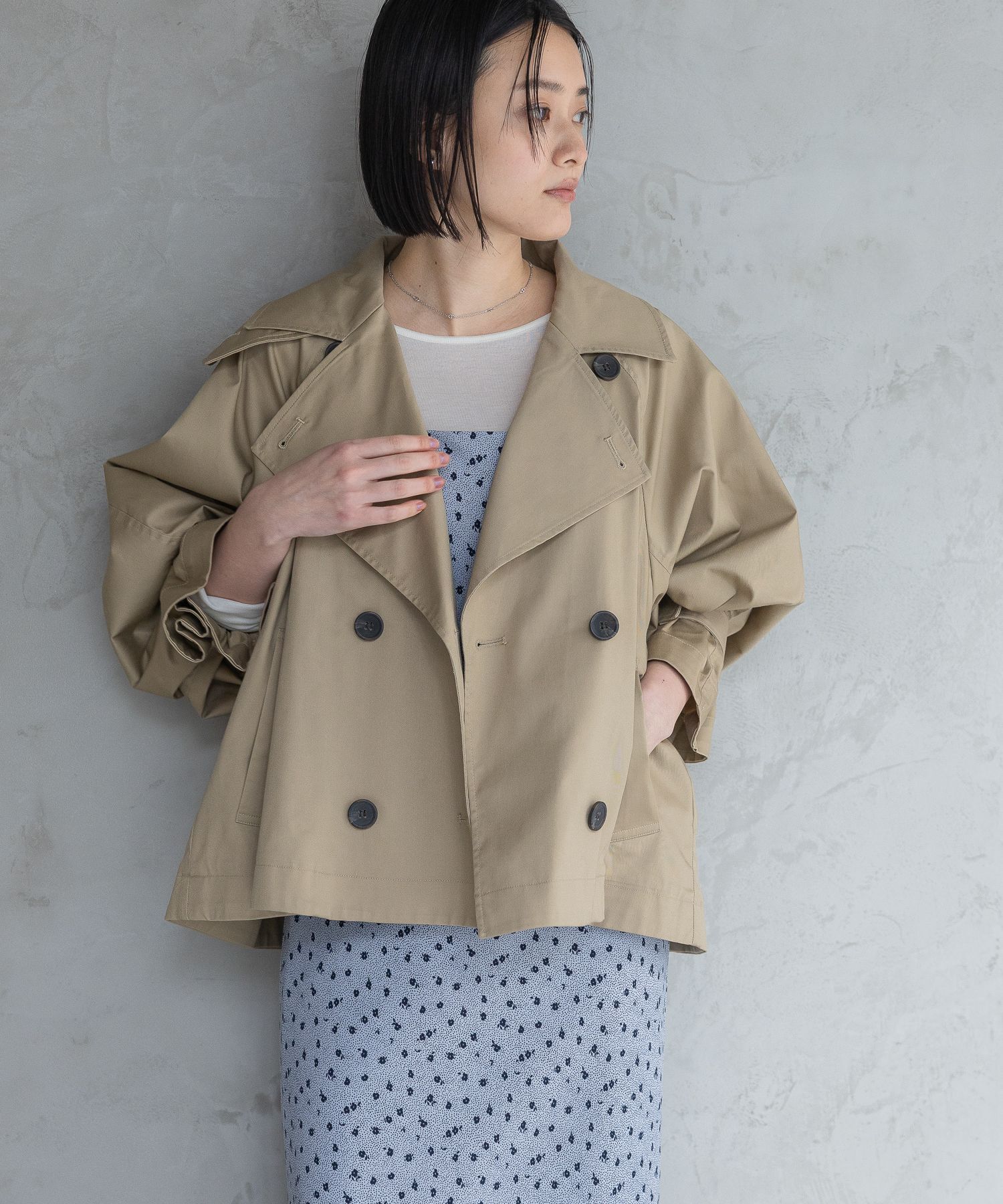 A part by 「キャンディースリーブショートトレンチコート」|トレンチコート|