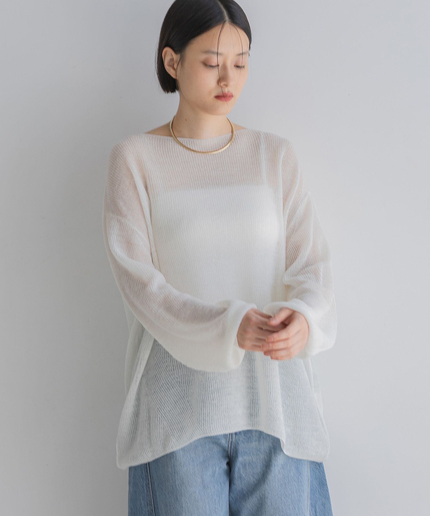 A part by 「Babyモヘヤプルオーバー_長袖」|ニット・セーター|