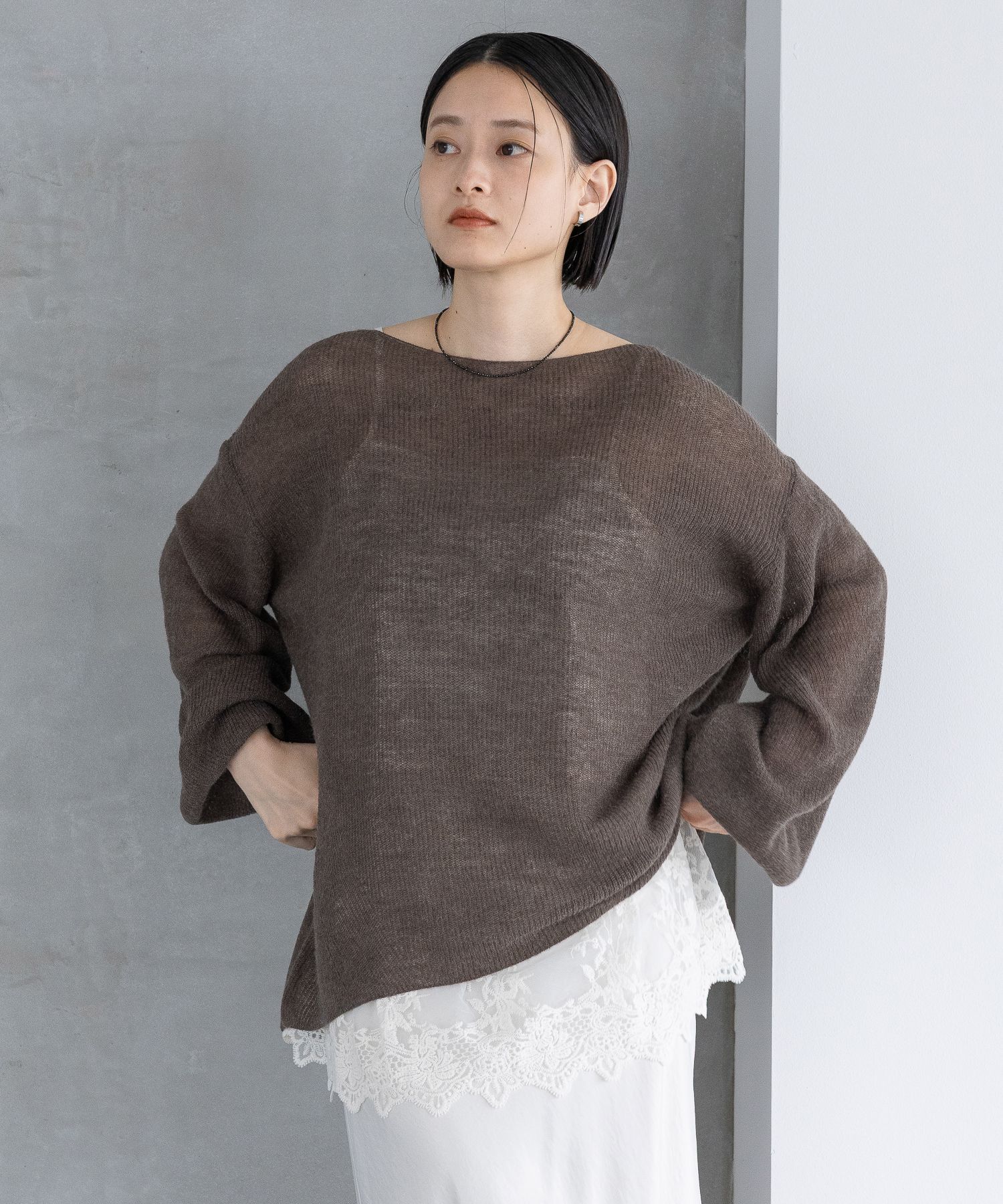 A part by 「Babyモヘヤプルオーバー_長袖」|ニット・セーター|