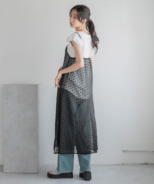 LOWRYS FARM「フラワーシアーキャミワンピ」|ワンピース|