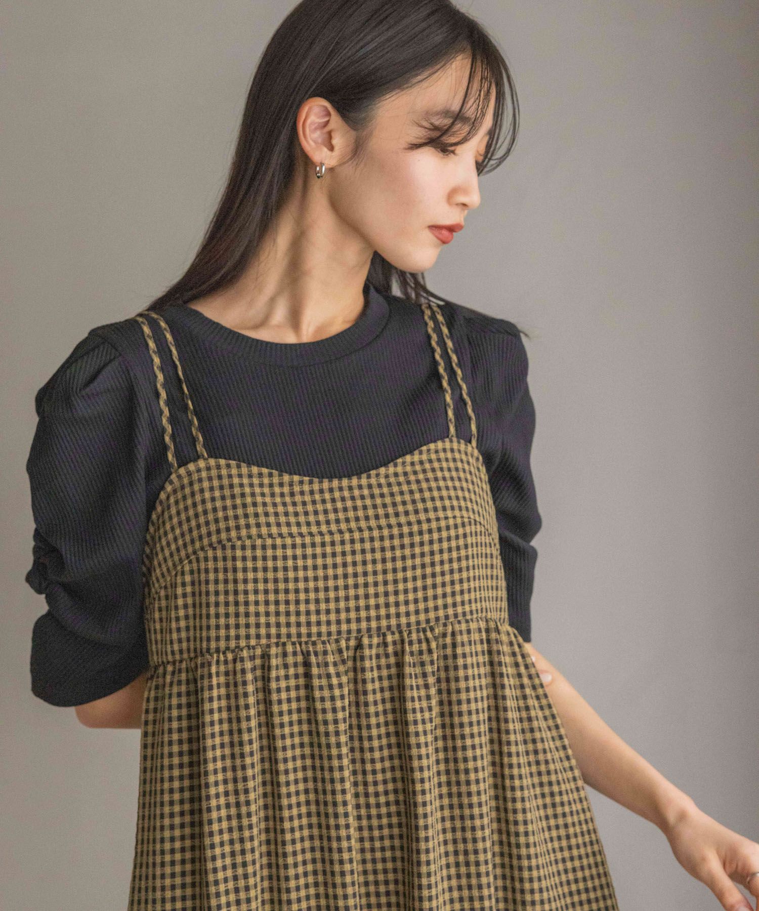 LOWRYS FARM「ティアードポコキャミワンピース」|ワンピース|