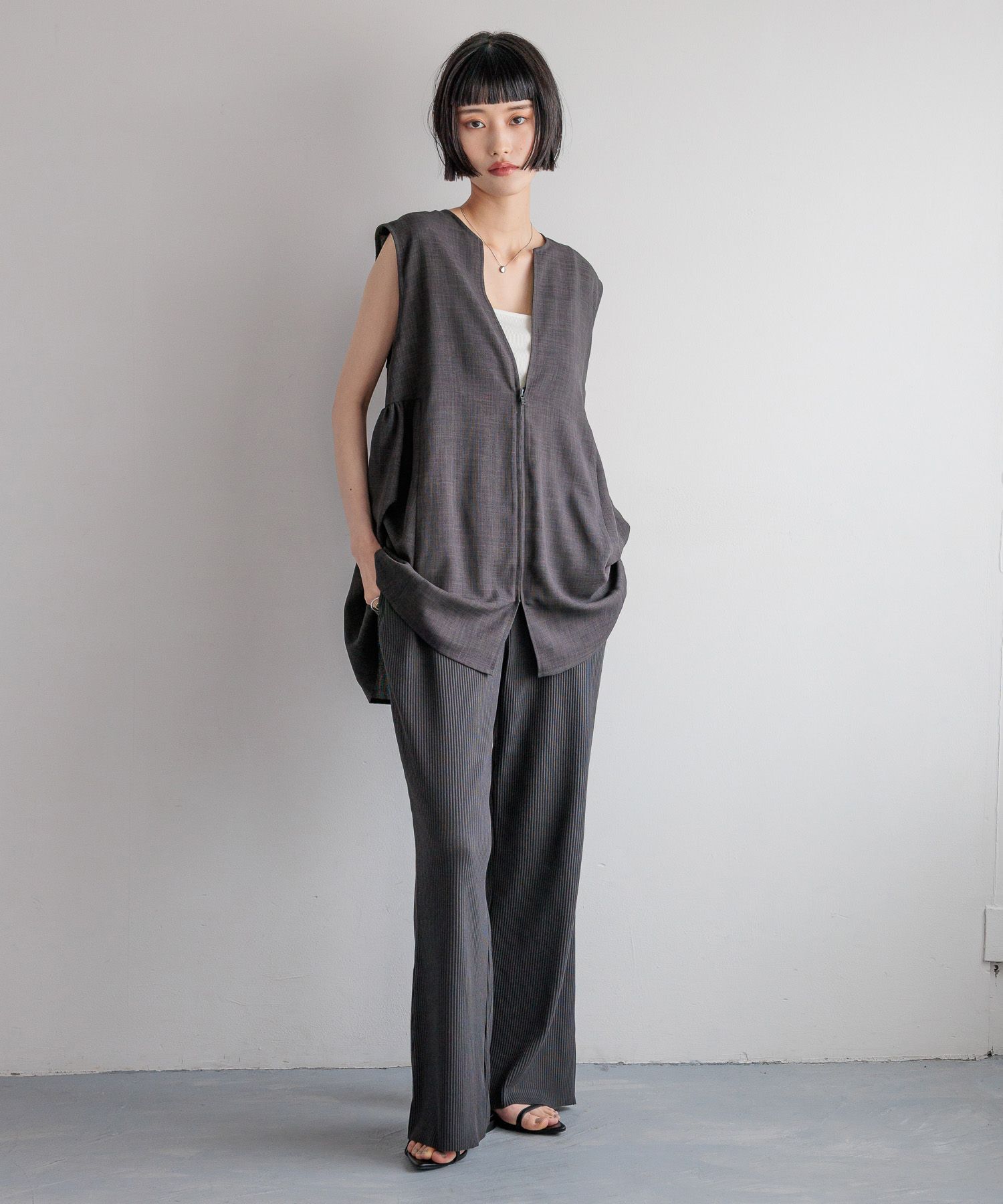 LOWRYS FARM「バスケットベスト」|ダウンベスト・ベスト|