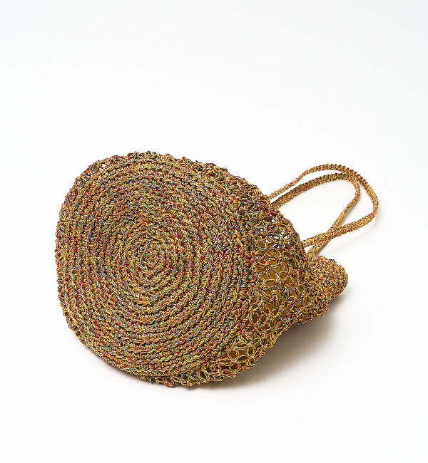 collex「【ANANS】SMALL マクラメメタリック ラウンド トートバッグ」|トートバッグ|