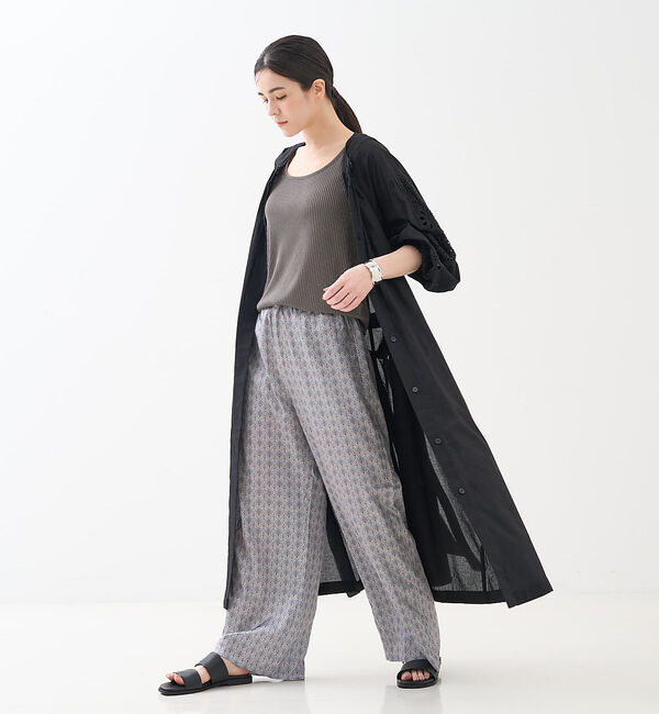 collex「アイレット刺繍ガウンワンピース」|ワンピース|