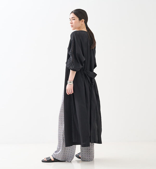 collex「アイレット刺繍ガウンワンピース」|ワンピース|