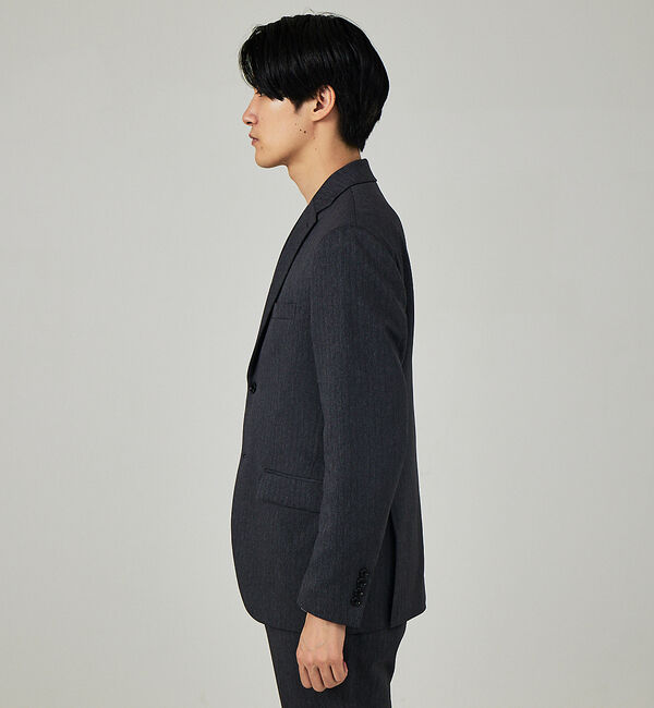 ABAHOUSE「【セットアップ対応/FLEX JACKET】クラシック ヘリンボーン ジャケット」|テーラードジャケット|