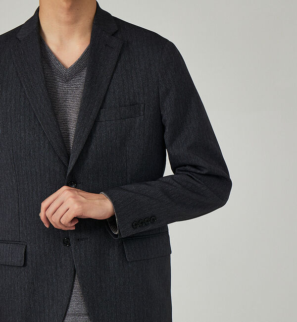 ABAHOUSE「【セットアップ対応/FLEX JACKET】クラシック ヘリンボーン ジャケット」|テーラードジャケット|