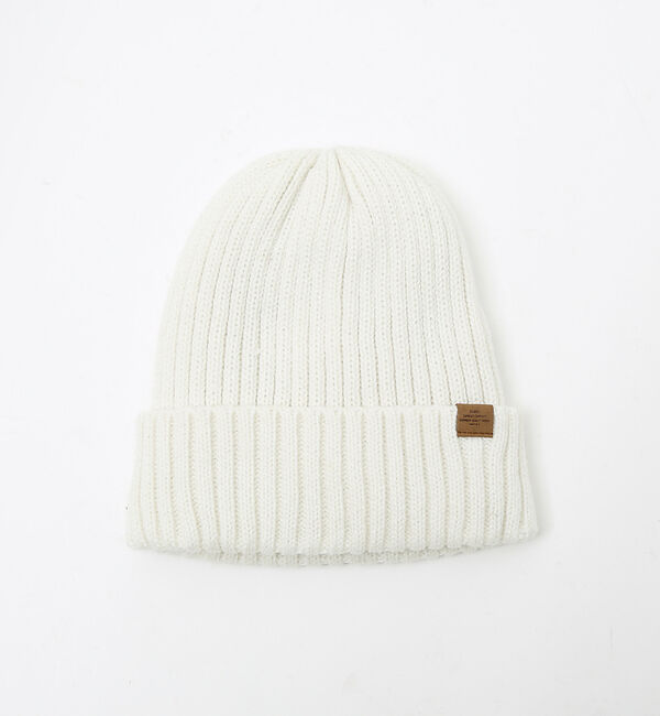 ABAHOUSE「【RUBEN/ルーベン】RIB BORE WATCH/リブ編みワッチキャップ」|その他|ホワイト