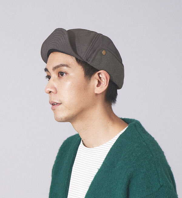 ABAHOUSE「【RUBEN/ルーベン】EARCOVER QULTING CAP/イヤーカバーキ」|その他|カーキ
