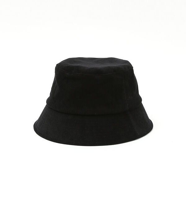 ABAHOUSE「【RUBEN/ルーベン】CURDUROY BUCKET HAT/コーディロイバケ」|その他|ブラック