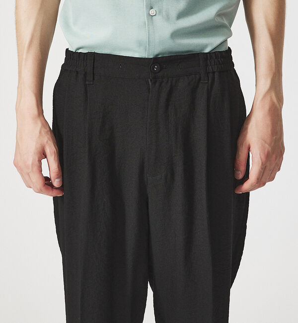 ABAHOUSE「【セットアップ対応】クレープ ストレッチ イージースラックス / ワイドパンツ」|その他|