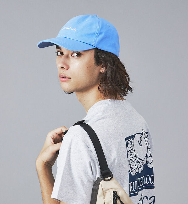 ABAHOUSE「【FRUIT OF THE LOOM】フロントロゴ刺繍 ツイル ベースボール ロ」|その他|サックスブルー