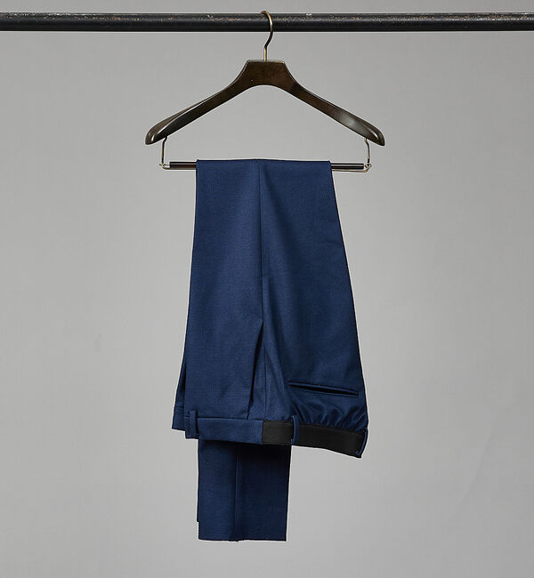 ABAHOUSE「【セットアップ対応/FLEX PANTS】TR ポンチ ニードルパンチ スラック」|スラックス|ネイビー