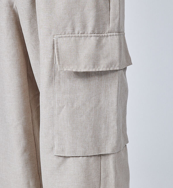 ABAHOUSE「【セットアップ対応】リネンライク カーゴパンツ / ワイドパンツ」|その他|