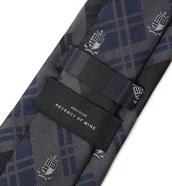 ABAHOUSE「【オリジナル柄】クレスト ダークチェック ネクタイ」|ネクタイ・蝶ネクタイ|