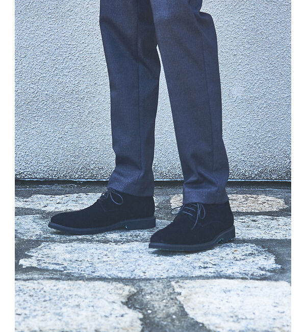 ABAHOUSE「スウェード プレーントゥ シューズ」|その他|ブラック