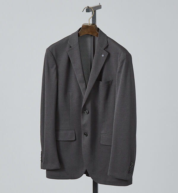 ABAHOUSE「【セットアップ対応/FLEX JACKET】Breeze cool カノコ ジャ」|テーラードジャケット|