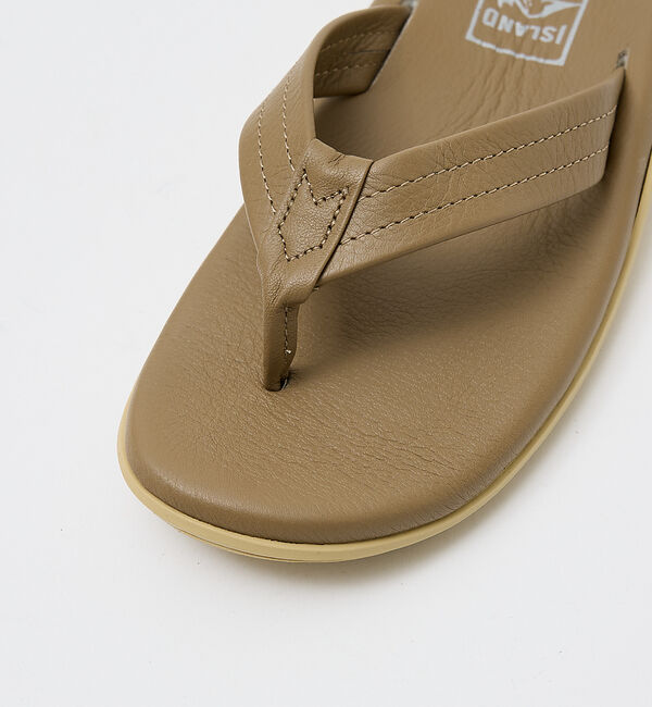 ABAHOUSE「【ISLAND SLIPPER / アイランドスリッパ】スムースレザー トングサ」|サンダル|