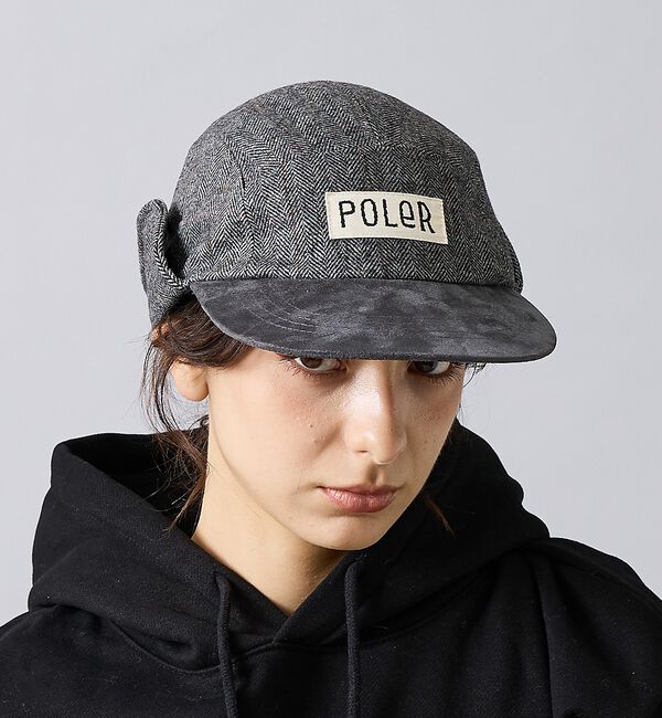 ABAHOUSE「【POLER / ポーラー】TWEED FLAP CAP / ツイード フラップ」|その他|グレー