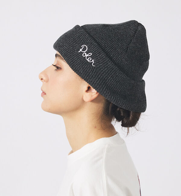 ABAHOUSE「【POLER / ポーラー】SHALLOW BEANIE / シャロー ビーニー」|その他|ブラック