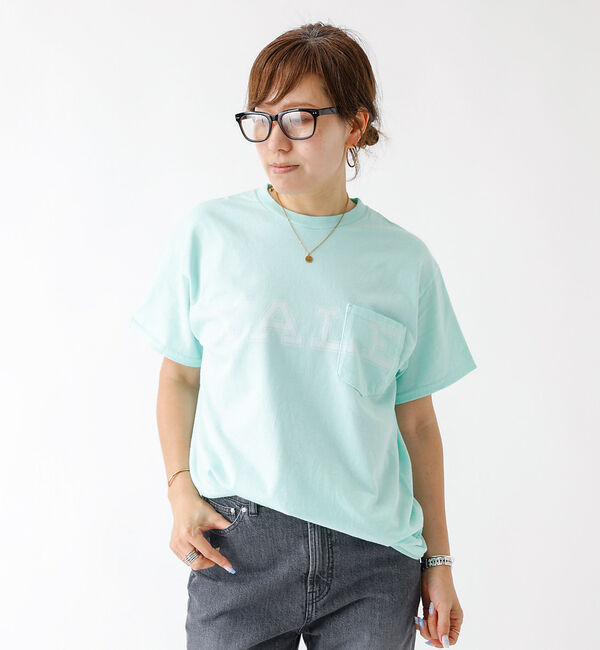 ABAHOUSE「【The BOOK STORE / ブックストア 】YALE  POCKET T」|Tシャツ・カットソー|グリーン