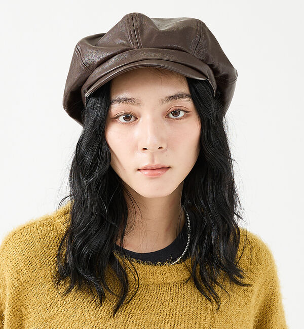 ABAHOUSE「【RUBEN/ルーベン】FAKE LEATHER CASKET/フェイクレザーキ」|その他|ブラウン