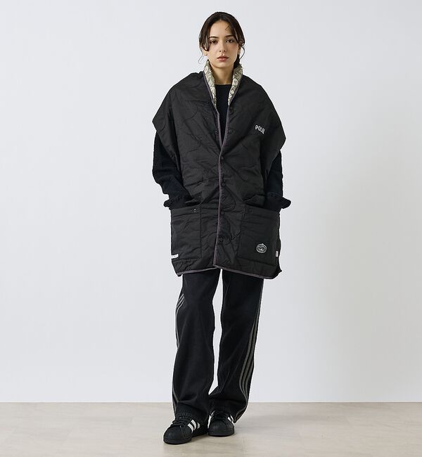 ABAHOUSE「【POLER/ポーラー】QULTED VEST MUFFLER/キルティング/ワ」|マフラー|