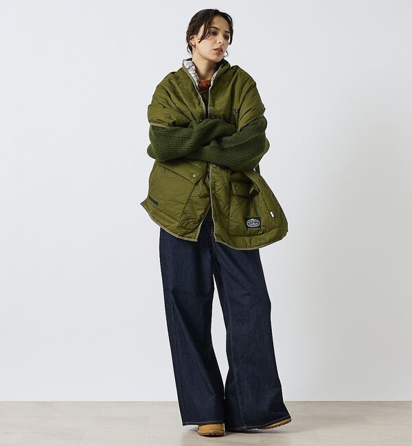 ABAHOUSE「【POLER/ポーラー】QULTED VEST MUFFLER/キルティング/ワ」|マフラー|