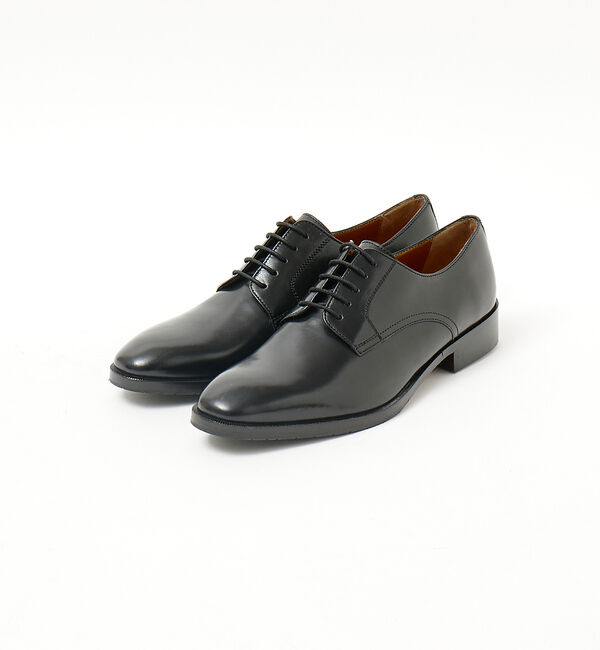 alfredoBANNISTER「セミスクエアトゥ 外羽根 プレーントゥ ドレス シューズ」|ビジネス・ドレスシューズ|ブラック